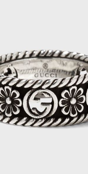 gucci gg flower ring|Gucci bamboo ring.